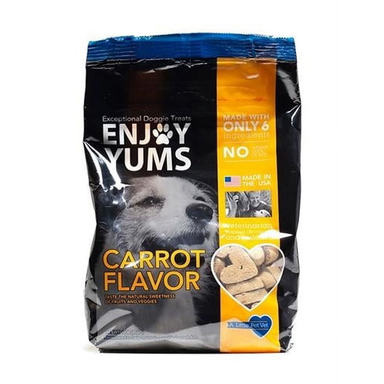 Enjoy Yums 4000-CT 1 lbs Dog Treats, Carrot