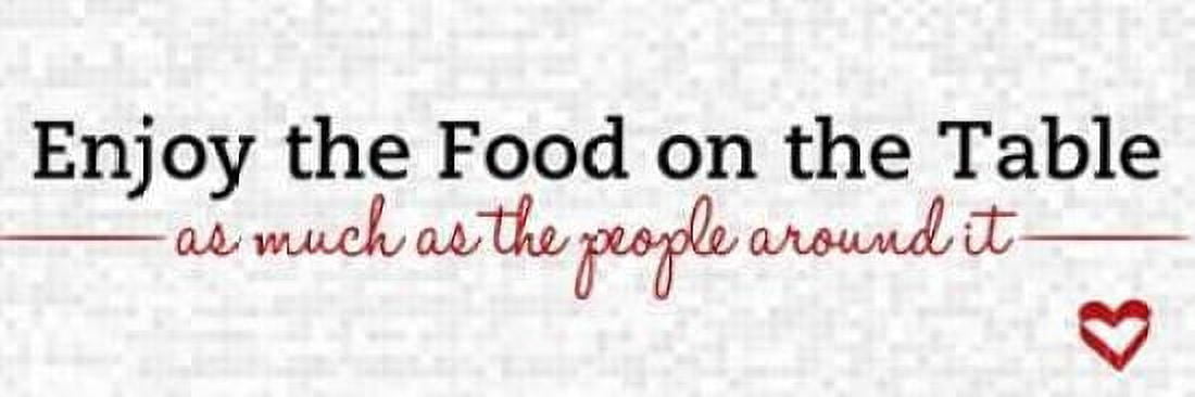 Enjoy the Food Canvas Art - SD Graphics Studio (8 x 24)