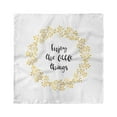 thumbnail image 1 of Enjoy the Little Things Head Scarf, Monochrome Wreath Desgin, Head Wrap, 3 Sizes, by Ambesonne, 1 of 2