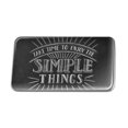 thumbnail image 1 of Enjoy the Simple Things Metal Rectangle Lapel Hat Pin Tie Tack Pinback, 1 of 4