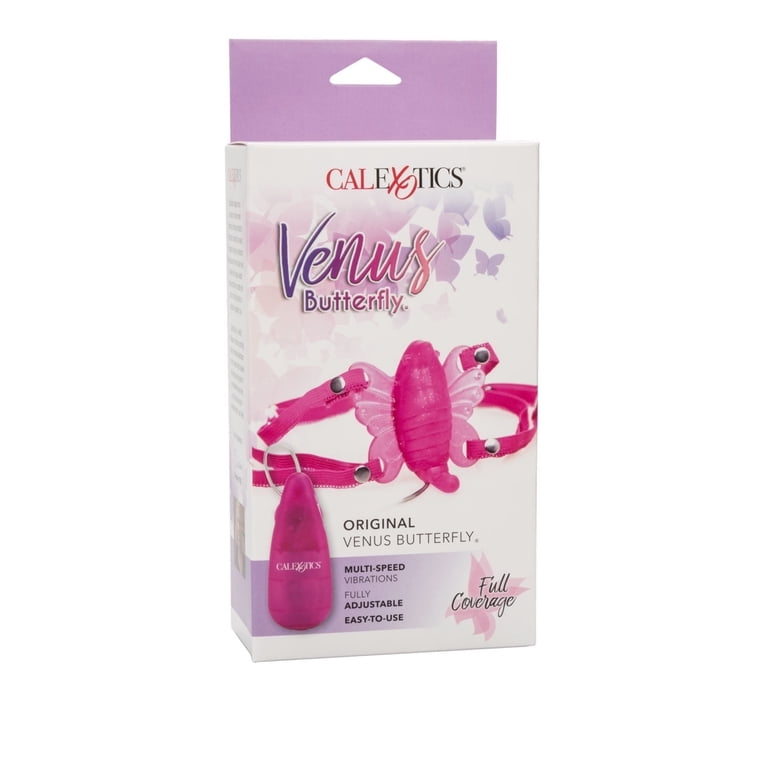 wearable butterfly vibrator Enjoyables by J.R. LLC, CalExotics Venus Wireless Multi-Speed Adjustable  Wearable Stimulator- Pink Butterfly Kiss Vibrator