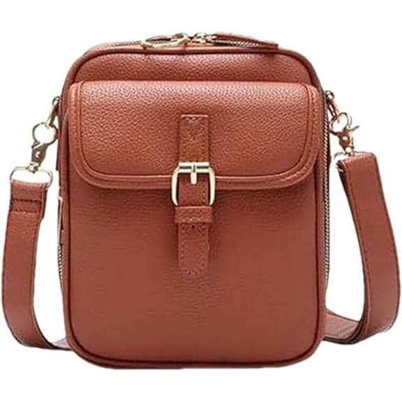 Enjoyaitlife Crossbody Bag, Enjoyaitlife Crossbody Leather Bag for Women with 10 Card Slots