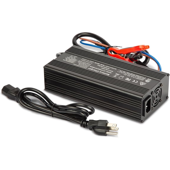 Enjoybot 14.6V 20A Lithium Battery Charger with 0V Smart Charge Function, 14.6V LiFePO4 Battery Charger AC-DC Smart Charger for 12V LiFePO4 Lithium-Iron Deep Cycle Rechargeable Batteries