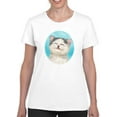 thumbnail image 1 of Enjoyed Cat T-Shirt Women -Kayomi Harai Designs, Female XX-Large, 1 of 4