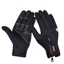 Enjoyofmine 1 Pair Windproof Outdoor Cycling Bicycle Motorcycle Gloves Anti Slip Waterproof Washable Full Finger Gloves for Men Women