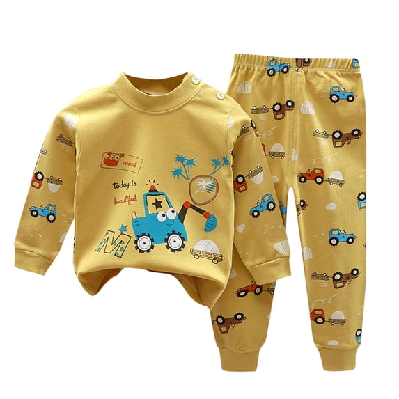 Enjoytime 1-8 Years Newborn Boy Outfits Cute Cartoons Printed Long Sleeve Baby Boy Clothes Cute Baby Boy Gifts 2024