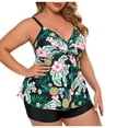 thumbnail image 1 of Enjoytime 2 Piece Bathing Suits for Women Modest Plus Size Tankini Floral Flowy Swim Tops with Shorts Swimsuits, 1 of 8