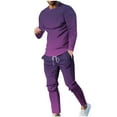 thumbnail image 1 of Enjoytime 2 Piece Set for Men Gradient Long Sleeve Pullover Tops Elastic Waist Drawstring Pants Sweatsuits Fashion Casual Plus Size Outfits, 1 of 7