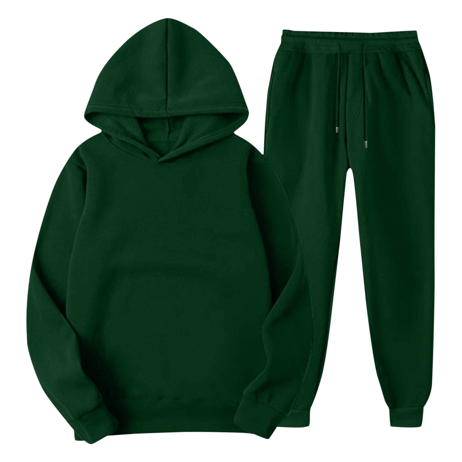 Enjoytime 2 Piece Sets for Women Fall Winter Long Sleeve Hoodies Sweatpants Outfits Solid Color Casual Sweatsuit Comfy Loungewear