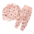 thumbnail image 1 of Enjoytime 2Pcs Toddler Clothes Winter Long Sleeve Cartoons Printed Shirt Pjs Sets Clothes Baby Girl Gifts 0-8Y on Clearance, 1 of 3
