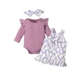 thumbnail image 1 of Enjoytime 3-24 Months Infant Baby Girl Outfits Long Sleeves Cute Flower Printed Onesies with Skirt Newborn Jumpsuits Rompers Baby Boy Cotton Bodysuit Clothes, 1 of 6