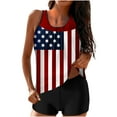 thumbnail image 1 of Summer Savings Clearance! Enjoytime 4Th Of July Tummy Control Swimsuits Women Two Piece Bathing Suit Tankini Tank Top with Boyshorts Festival Clothing Gift for Women, 1 of 6