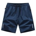 thumbnail image 1 of Enjoytime Athletic Shorts for Men Classic Elastic Waist Drawstring Dry Straight Plus Size Shorts with Pockets for Casual Running Blue XXXL, 1 of 8