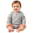 thumbnail image 1 of Enjoytime Baby Onesies Crew Neck Long Sleeve Bodysuit Top Solid Color Soft Infant Romper for Boys Girls 0-24 Months, 1 of 6
