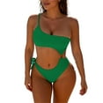 thumbnail image 1 of Enjoytime Bathing Suit for Women One Shoulder Tummy Control Modest Bikini Sets Underwire Tie Side One Piece Swimsuit 2026, 1 of 5