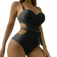 thumbnail image 1 of Enjoytime Bathing Suit for Women Tummy Control Striped One Piece Swimsuit Adjustable Strap Modest Monokini 2026, 1 of 7