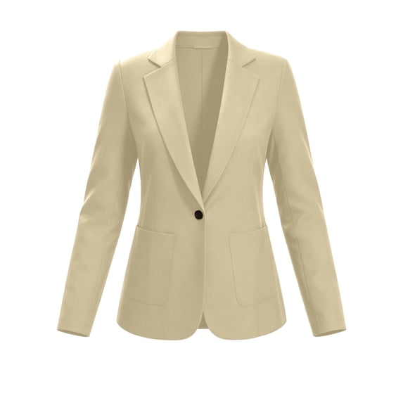 Enjoytime Blazers for Women Long Sleeve Lapel Button Blazer Trendy Business Casual Work Jacket