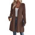 thumbnail image 1 of Enjoytime Cardigan for Women Open Front Long Sleeve Long Cardigans Fall Winter Warm Cozy Casual Ribbed Knit Sweater Coat, 1 of 5