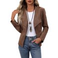 thumbnail image 1 of Enjoytime Cardigans for Women Trendy Solid Color Long Sleeve Open Front Cardigan Fall Casual Loose Suit Jacket, 1 of 6