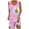 thumbnail image 1 of Summer&nbsp;Saving!&nbsp;Enjoytime Casual Summer Dresses for Women Printed Round Neck Casual Suspender Dress Sleeveless Sundress, 1 of 5