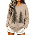thumbnail image 1 of Enjoytime Christmas Crew Neck Sweatshirts Women Long Sleeve Pullover Tops Trendy Casual Xmas Graphic Sweatshirt, 1 of 7