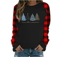 thumbnail image 1 of Enjoytime Christmas Gift Plus Size Shirts for Women Fall Winter Crewneck Long Sleeve Sweatshirts Print Loose Womens Tunic Sweatshirt Tops, 1 of 4
