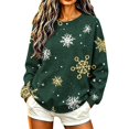 thumbnail image 1 of Enjoytime Christmas Sweatshirt for Women Crewneck Long Sleeve Pullover Tops Trendy Casual Xmas Graphic Sweatshirts, 1 of 7