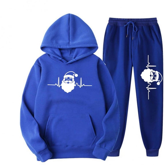 Enjoytime Christmas Two Piece Sets for Women Long Sleeve Hoodies Pants Loungewear Fashion Printed Sweatsuits Casual Travel Outfits Plus Size Clothes