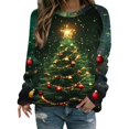 thumbnail image 1 of Enjoytime Christmas Women Sweatshirt Print Crewneck Long Sleeve Pullover Tops Xmas Holiday Casual Trendy Sweatshirts, 1 of 5