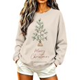 thumbnail image 1 of Enjoytime Christmas Women's Sweatshirts Crewneck Long Sleeve Pullover Tops Trendy Casual Xmas Graphic Sweatshirt, 1 of 7