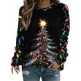 thumbnail image 1 of Enjoytime Christmas Womens Sweatshirts Print Crewneck Long Sleeve Pullover Tops Xmas Holiday Casual Trendy Sweatshirt, 1 of 5