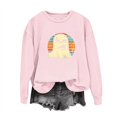 thumbnail image 1 of Enjoytime Crew Neck Sweatshirts Women Cute Spooky Printed Long Sleeved Blouses 2025 Fashion Casual Pullover Tops, 1 of 5