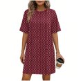 thumbnail image 1 of Enjoytime Dresses for Women Off Shoulder Pleated Ruffle Long Sleeve Mini Dress Flowy A-Line Cocktail Party Dress, 1 of 7