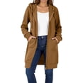thumbnail image 1 of Enjoytime Fall Coats for Women 2025 Solid Color Long Sleeve Zip Up Jacket Trendy Fashion Winter Outerwear for Women Khaki XXL, 1 of 8