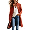 thumbnail image 1 of Enjoytime Fleece Jacket Women Fall Winter Stand Collar Zip Up Long Coat Warm Casual Trendy Long Sleeve Outerwear with Pockets, 1 of 8