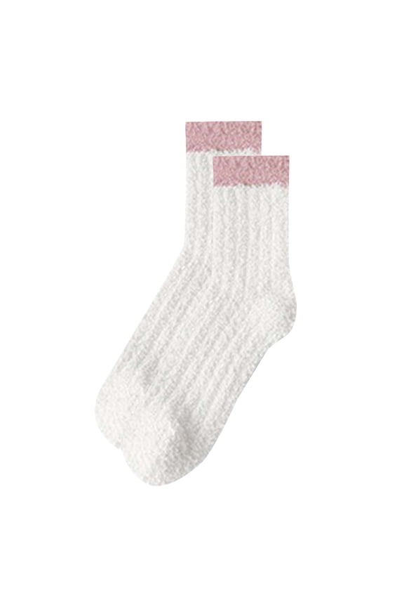Fleece Womens Socks Thick Warm Wool Socks Cute Comfy Floor Sleep Socks Mid-Tube Winter Women Ankle Socks