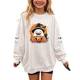 thumbnail image 1 of Enjoytime Halloween Crewneck Sweatshirt Ghost Pumpkin Graphic Long Sleeve Pullover Top Cute Fall Fashion Kids Clothes Girls, 1 of 7