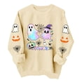 thumbnail image 1 of Enjoytime Halloween Crewneck Sweatshirts Women Fall Fashion Long Sleeve Pullover Tops Casual Cute Ghost Graphic Sweatshirt, 1 of 8