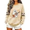 thumbnail image 1 of Enjoytime Halloween Crewneck Sweatshirts Women Ghost Graphic Long Sleeve Fall Fashion Casual Pullover Tops, 1 of 7