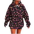 thumbnail image 1 of Enjoytime Halloween Hoodie for Women Ghost Printed Long Sleeve Sweatshirt Fall Fashion Cute Vintage Pullover Tops, 1 of 6