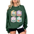 thumbnail image 1 of Enjoytime Halloween Sweatshirts for Women Cute Spooky Printed Long Sleeved Shirt Casual Fashion Fall Pullover Tops, 1 of 3