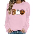 thumbnail image 1 of Enjoytime Halloween Sweatshirts for Women Funny Printed Crew Neck Long Sleeve Tops Fall Fashion Casual Spooky Season Sweatshirt, 1 of 6