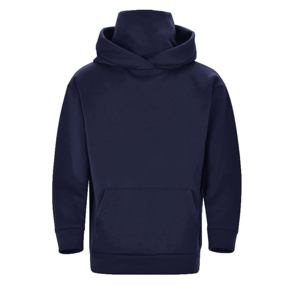 Enjoytime Hoodie Men Long Sleeve Casual Pullover Sweatshirts Solid Color Loose Fall Winter Oversized Hoodie with Pockets Navy M