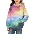 thumbnail image 1 of Enjoytime Hoodies for Girls Printed Long Sleeve Pullover Sweatshirt Fall Winter Fashion Casual Kids Clothes with Pocket, 1 of 7