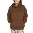 thumbnail image 1 of Enjoytime Hoodies for Women Casual Solid Color Long Sleeve Sweatshirt Crew Neck Cute Pullover Pullover Tops, 1 of 7