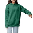 thumbnail image 1 of Enjoytime Hoodies for Women Solid Color Crewneck Long Sleeve Pullover Tops Fashion Oversized Sweatshirt with Pockets, 1 of 8