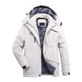 thumbnail image 1 of Enjoytime Jackets for Women Long Sleeve Hooded Waterproof Trench Coat Winter Warm Thick Windbreaker Outdoor Workout Plus Size Casual Outerwear, 1 of 3