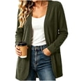 thumbnail image 1 of Enjoytime Lightweight Cardigans for Women Long Sleeve Open Front Cardigan Sweater Solid Casual Soft Fall Clothes, 1 of 8