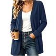 thumbnail image 1 of Enjoytime Lightweight Cardigans for Women Long Sleeve Open Front Cardigan Sweater Solid Casual Soft Fall Clothes, 1 of 8