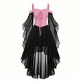 thumbnail image 1 of Enjoytime Long Dresses for Women Vintage Patchwork Off Shoulder Lace Gothic Dress Bandage Long Sleeve Renaissance Costume Women Plus Size Dress Pink M, 1 of 3